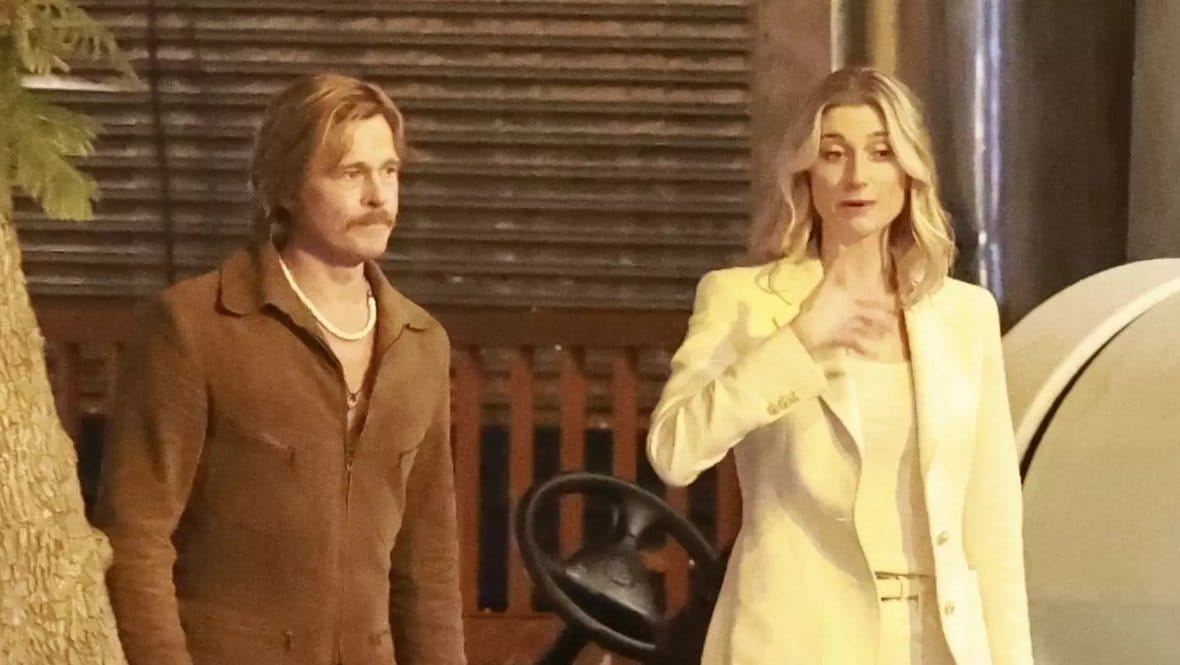 Кадр со съемок «Приключения Клиффа Бута»