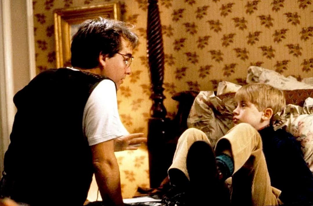 Кадр со съемок фильма «Один дома»