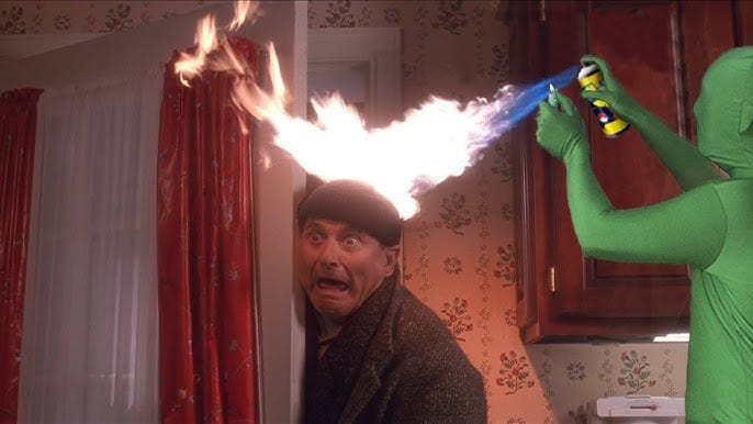 Кадр со съемок фильма «Один дома»