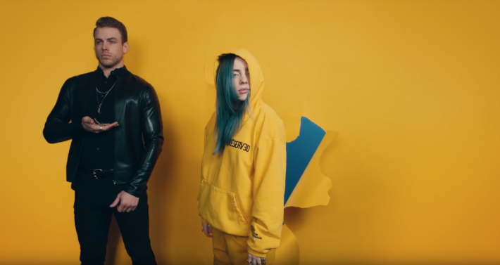 Кадр из клипа «Bad Guy» — Billie Eilish 