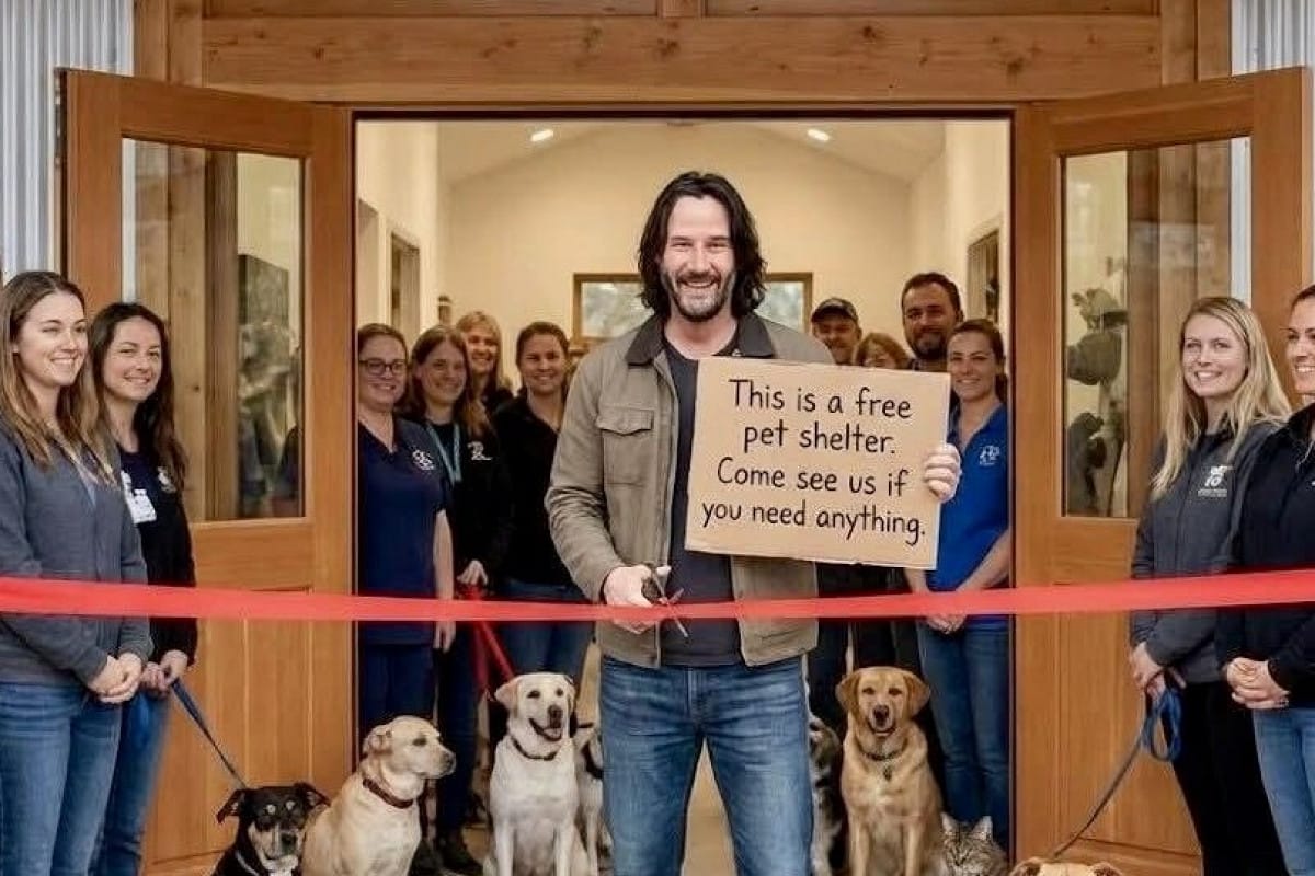 Киану Ривз открыл крупнейший в мире приют для животных