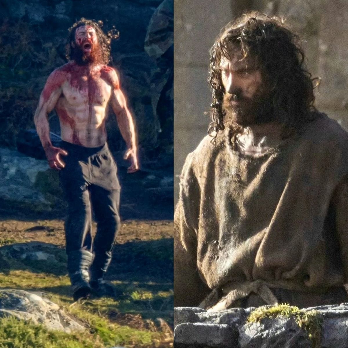 Кадры со съемок фильма «Вервольф»