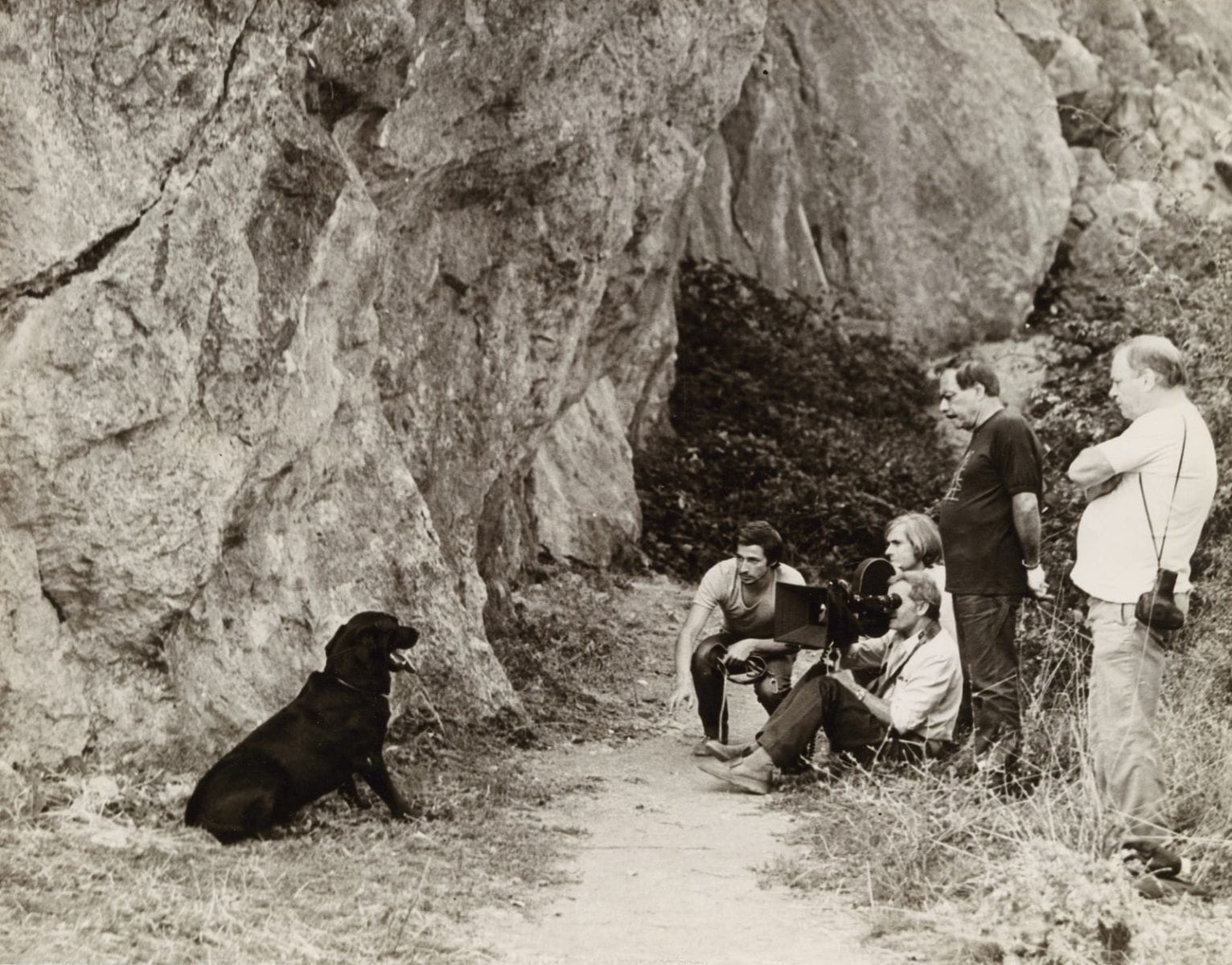 Кадр со съёмок фильма «Прикосновение»