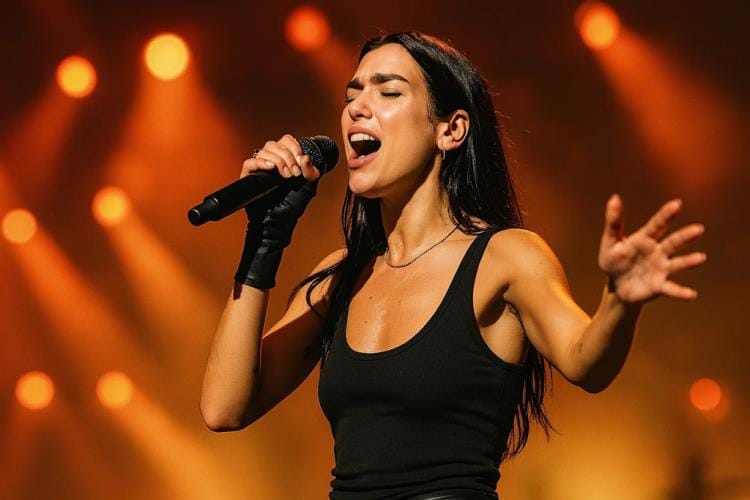 Концертное выступление Dua Lipa