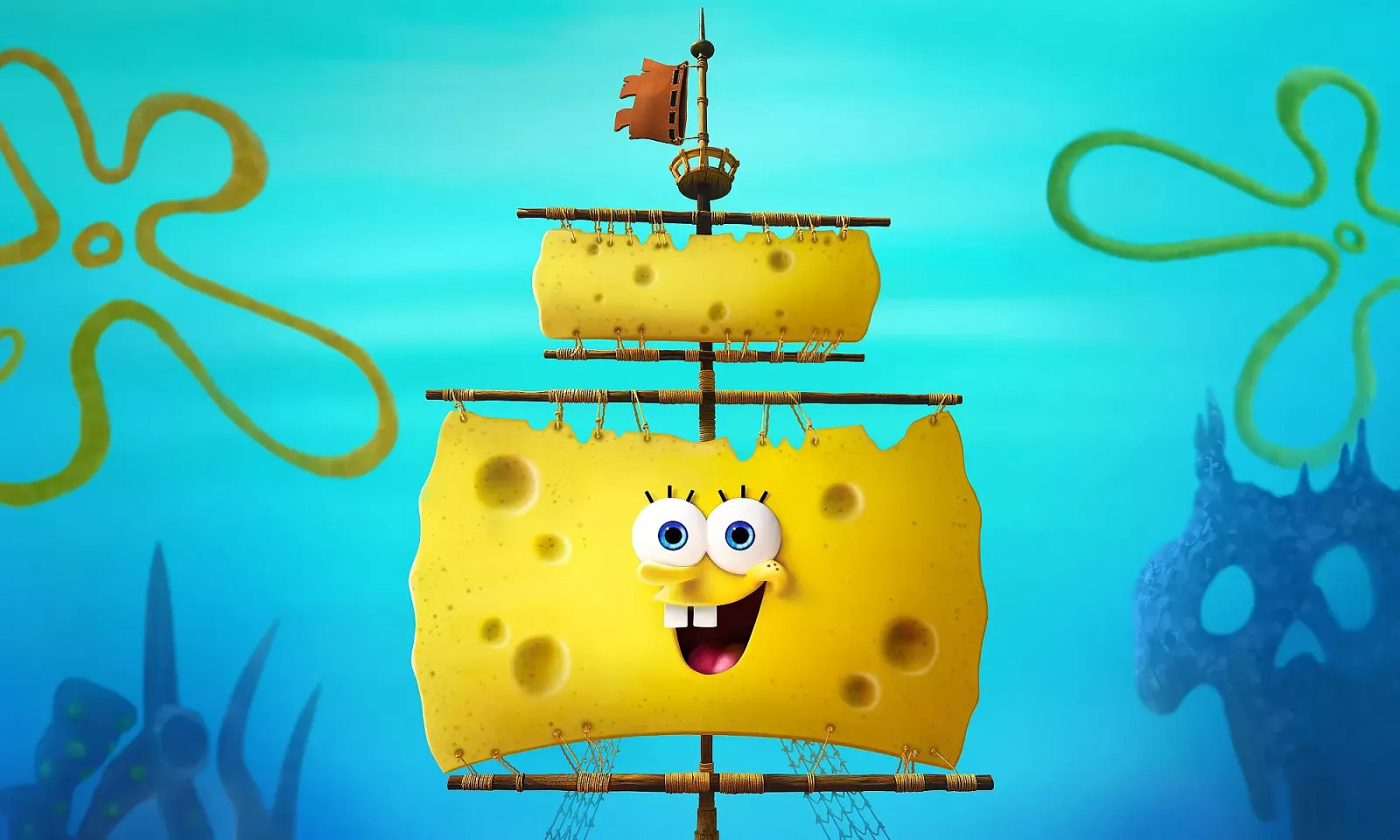 Кадр из мультфильма «Губка Боб в поисках квадратных штанов»