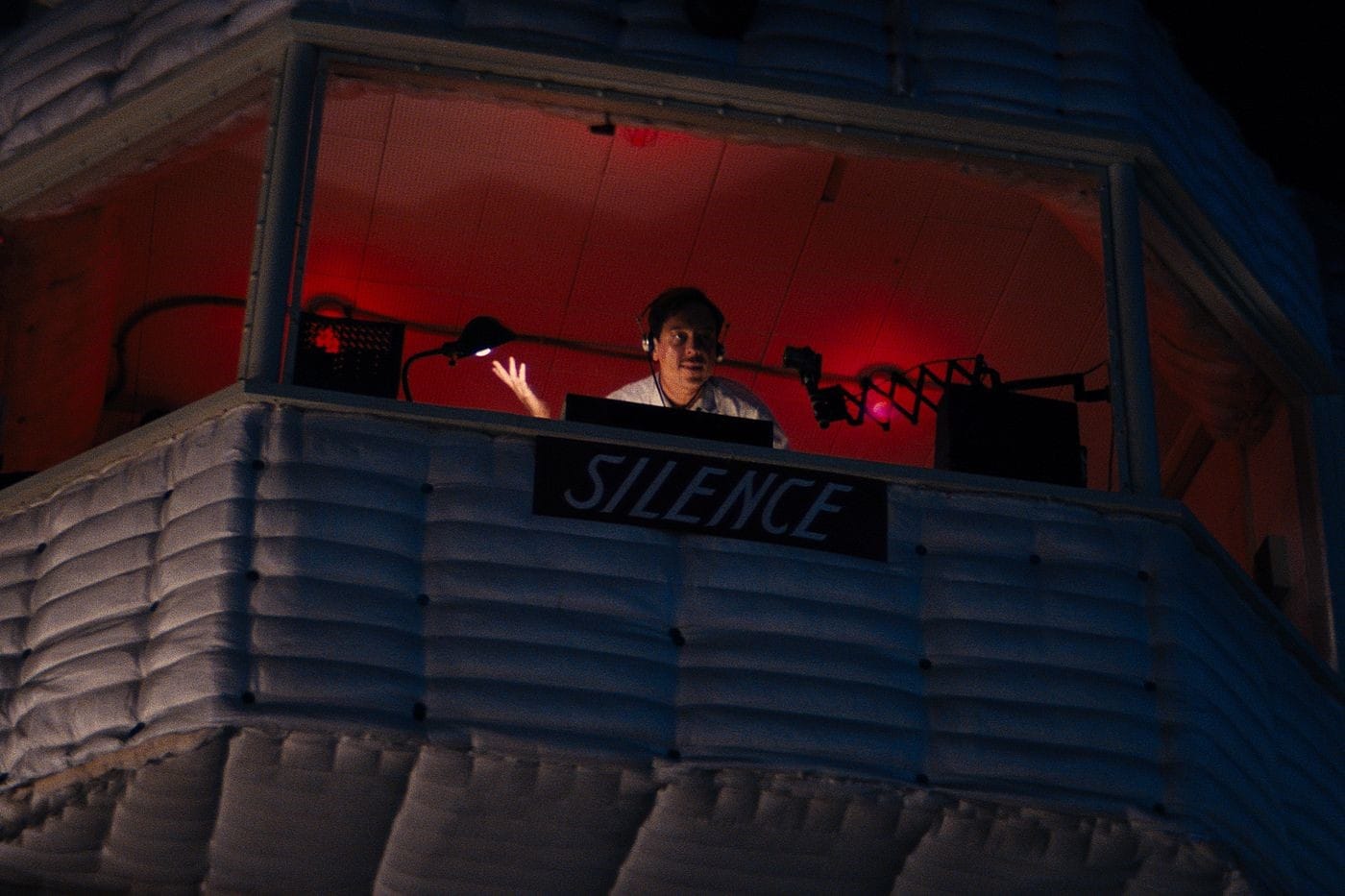 Звуковая будка на съёмочной площадке