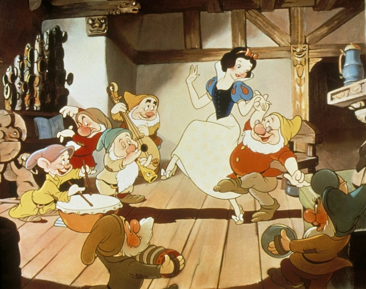 Кадр из мультфильма «Белоснежка и семь гномов»